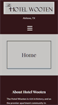 Mobile Screenshot of hotelwooten.com
